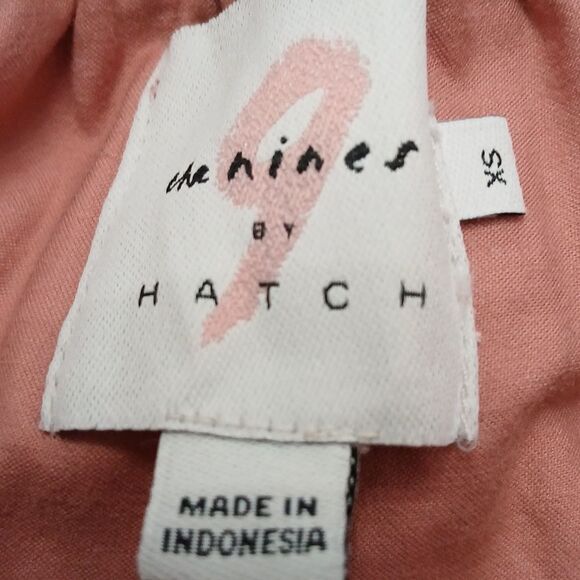 The Nines by Hatch maternity light mauve cropped jumpsuit romper  Sz XS NWOT - Picture 8 of 8